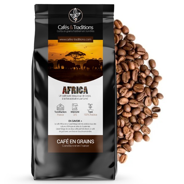Café Grains VENITIEN - Café 100% Arabica - Cafés Ras D'Amhara