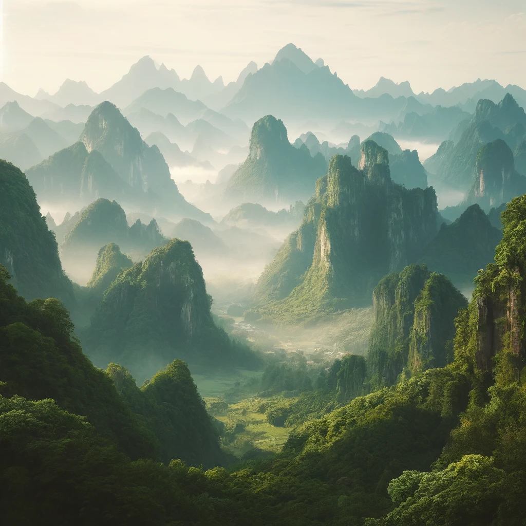Wuyi Mountains in Fujian province, origin of Lapsang Souchong
